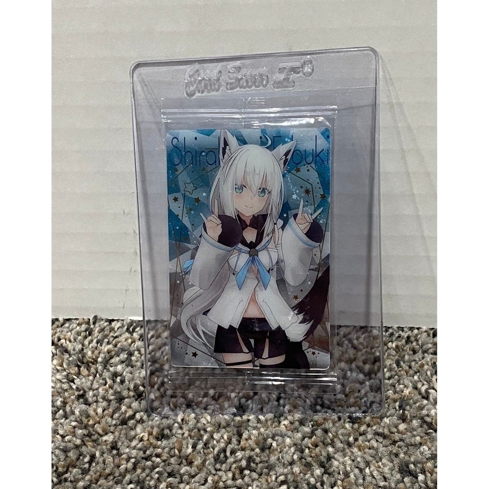 Bandai Hololive Wafer Card Shirakami Fubuki Profile No. 25 Blue